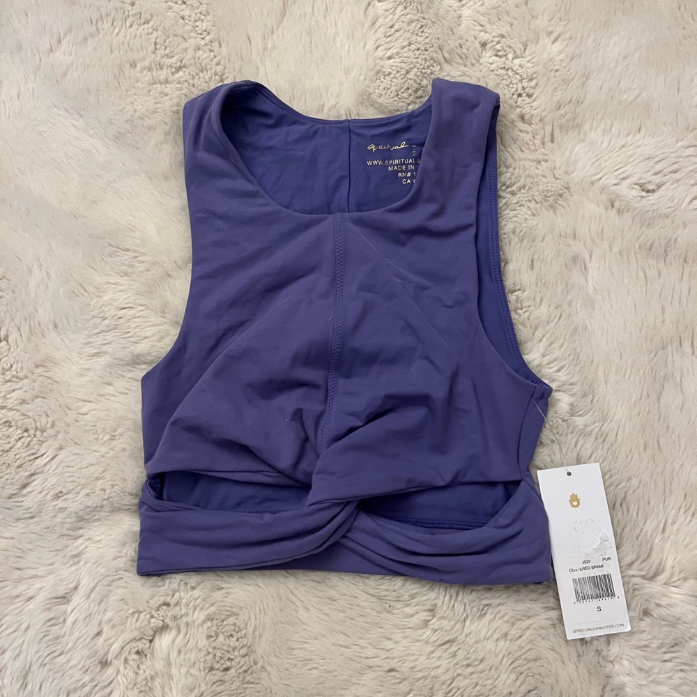 NWT Spiritual Gangster S Purple Workout Bra